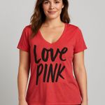 PINK - Victoria's Secret  Red Love Tee Photo 0