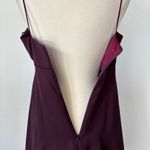 Faviana Vintage 90s Dark Purple Metallic Babydoll Sleeveless Cocktail Dress Photo 11