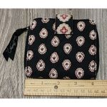 Vera Bradley  Wallet Compact Zip‎ Around Paisley Print Black Small Photo 1