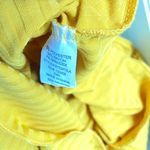 Heart & Hips  yellow Ribbed long sleeve v neck tee shirt,‎ size Small Photo 3