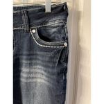 Wall Flower  Size 7 Dark Wash Low-Rise Skinny Leg Capri Jeans w/20" Inseam - EUC Photo 4