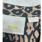 Anthropologie Maeve by Juno Dress Women's Large Brown Black Animal Print V-Neck Photo 6