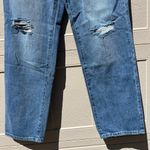 NWT Flamingals Wide Leg Button Fly High Waist Stretchy Jeans Size Medium Blue Photo 3