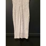 Dress the Population  marcella white Sequin Bodycon low back Midi Dress Small Photo 10