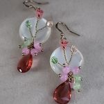 Pretty Feminine Handmade Drop earrings Pink Photo 1
