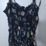 Free People Womens Isla Midi Dress Floral Print Black Size S/P Photo 7