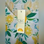 C&C California NWT C & C CALIFORNIA Short-Sleeved Lemon-Themed Shirt - 1X Photo 4