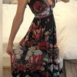 V neck long evening dress maxi floral flowey cocktail party Sunday Wedding sexy Photo 0