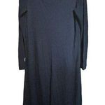 J.Jill  Maxi Dress Womens Medium Black Solid Scoop Neck Stretch Long Photo 0