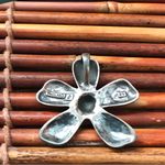 Silpada  Sterling Silver Textured Flower Pendant Slider Photo 3