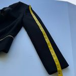 Milly  Black Blazer Jacket with Gold Zipper Accents Size 6 Photo 12