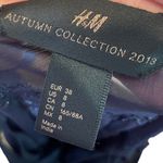 H&M Autumn Collection Blue Silver Sheer Chiffon Beaded Sequin Glam Gatsby Dress Photo 6