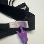 Victoria's Secret  Vintage Silver Tag Velour Silk Padded Size 34C Black‎ Beaded Photo 10