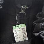 Papaya Black Linen Shorts Photo 2