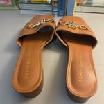 Tommy Hilfiger  Heeled Brown Leather Sandals Photo 2