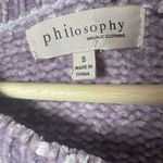 Philosophy Sweater Womens Small Chenille Pullover Velvet Super Soft Long Sleeve Photo 2