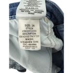 Hudson Remi Jeans Women 28 Blue Distressed Raw Hem High Rise Straight Crop Photo 7