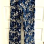 Key West Zebra Pants Blue Black Size 4 Photo 0