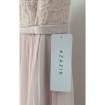 Azazie ‎ Blush Pink Women's One Shoulder Long Dress - Size C Photo 2