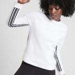 Athleta  24/7 White Black‎ Stripe Pullover Sweatshirt Size Small Photo 0