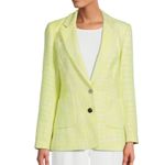 Karl Lagerfeld NWT  Paris Tweed Single Breasted Jacket Color: CHARTREUSE / GREEN Photo 1