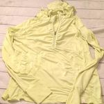 Tangerine  yellow half zip hooded pullover size medium Photo 0