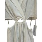 Young Fabulous and Broke NWT White Derby Maxi Shirt Dress Cutout Waist Size Small Photo 7