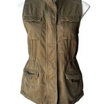 Lucky Brand Loden Green Military Utility Style Vest Sleeveless, Sz XS Photo 3
