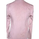 Mote Women’s Lightweight Faux Suede Drape Moto Jacket Size S Soft Zip Up Pink Photo 7