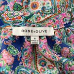 Rose + Olive  High Cut Paisley Sleeveless Top Photo 6