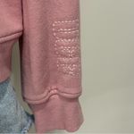 UGG  Adryann Hoodie Sweatshirt V Neck Pink Medium Relaxed Loungewear Winter Chic Photo 6