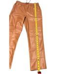 Love Tree NWT Faux Leather Drawstring Elastic Waist Pants Camel L Photo 6