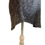 Almost Famous  Charcoal & Crochet Knit Top with Black Lace Long Sleeve EUC Photo 9