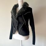 Say What? Y2K faux fur sweater jacket Photo 2