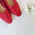 Loeffler Randall  Landry Woven Ballet Flat Red Leather Photo 7