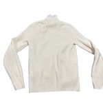 J.Crew  Ruffleneck Merino Wool-blend sweater ivory Size SMALL Photo 3