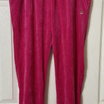Juicy Couture EUC Juicy Couture Hot pink BARBIE velvet joggers womens -size 2xL Plus Photo 0