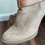 Francesca’s *Final Price* Cadence Sueded Leather Strap Ankle Booties With Heels Size 7 Photo 4