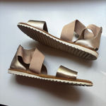 Sorel Ella II Bronze Gold Metallic Ash Slide Sandals Gladiator Size 7.5 Ankle Photo 5