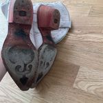 Pink genuine leather cowboy boots with matching belt Size 7 Photo 6