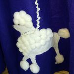 Poodle Skirt S/M Royal Blue Felt (50s costume) Size M Photo 1
