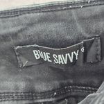 Blue Savvy 028.  Black Skinny Pants Denim Distressed Jeans 5/27 Photo 6