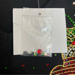 Quacker Factory New‎  Top Women’s XXS Black Christmas Shirt Stocking Rhinestones Photo 5