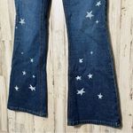 Mudd  Vintage Y2K Low Rise Flare Jeans Star Print Glitter Sparkle Womens‎ Sz 3/27 Photo 1