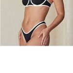 MONDAY Swimwear Somerset BOTTOMS Bikini SUSTAINABLE Size Small S Ivory Black Photo 1