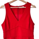 Likely Bunker 4 V-Neck Sleeveless Fit & Flare swing red Mini Dress Photo 4