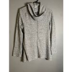Carol Rose  Gray Ribbed Cowl Neck Sweater Size Large Photo 1
