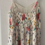 Old Navy  Floral Midi Dress - Cream with Red and Green Photo 4