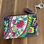 Vera Bradley  Card Holder Coin Purse Wallet Pouch Key Chain Floral Petal Paisley Photo 3