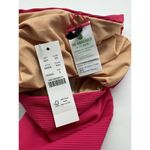 J.Crew NWT Dark Pink High Rise Ribbed Cheeky Bikini Bottom Size Small Photo 3